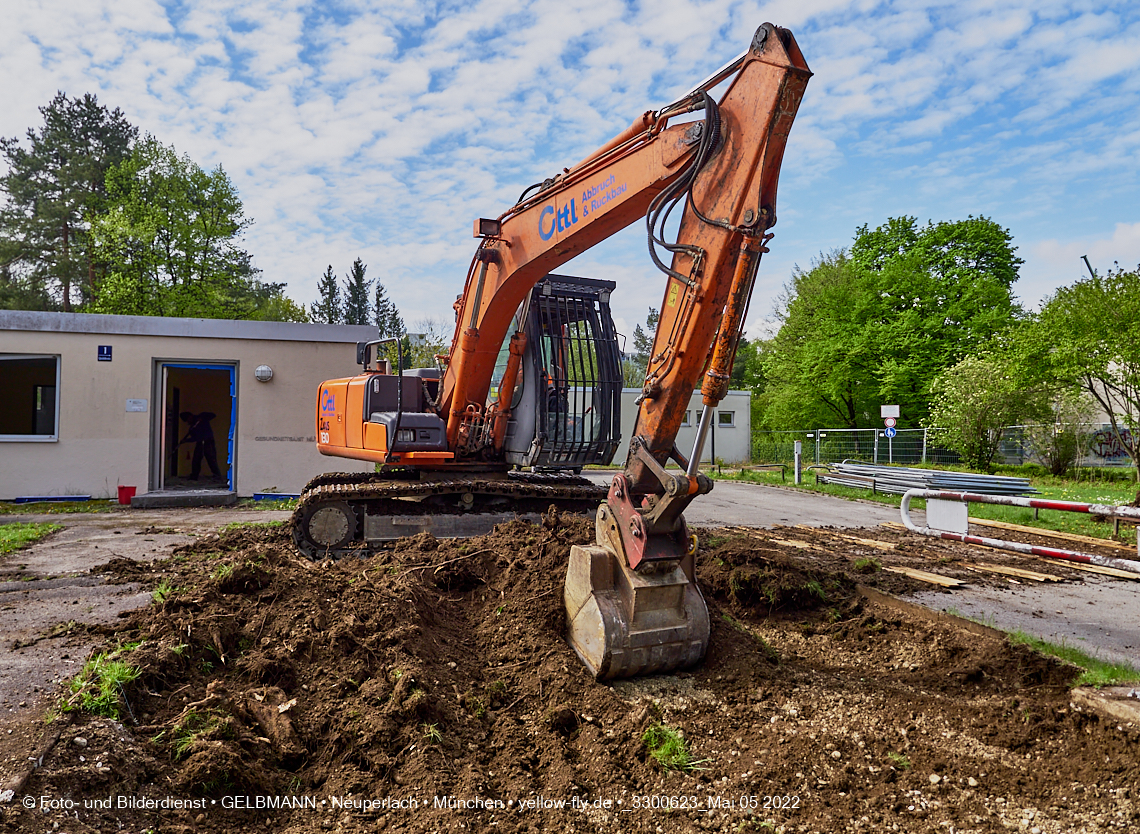 05.05.2022 - Baustelle am Haus für Kinder in Neuperlach